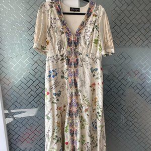 Anthropologie By Geisha Designs Floral Midi Dress